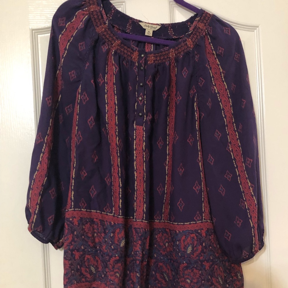 Lucky brand peasant top